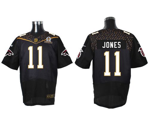 Nike Falcons #11 Julio Jones Black 2016 Pro Bowl Men's Stitched NFL Elite Jersey