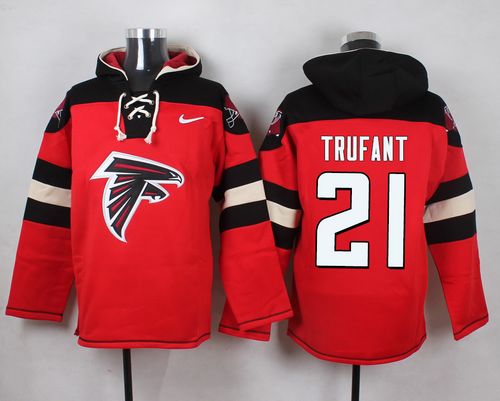 Nike Falcons #21 Desmond Trufant Red Player Pullover NFL