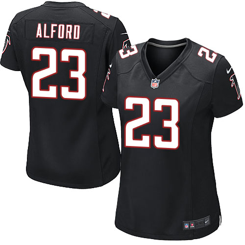 Nike Falcons #23 Robert Alford Black Alternate Women's Stitched NFL Elite Jersey