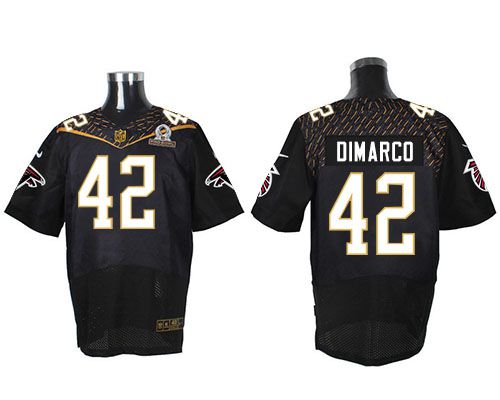 Nike Falcons #42 Patrick DiMarco Black 2016 Pro Bowl Men's Stitched NFL Elite Jersey