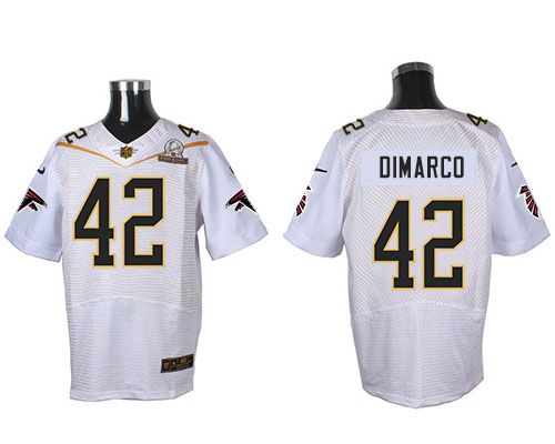 Nike Falcons #42 Patrick DiMarco White 2016 Pro Bowl Men's Stitched NFL Elite Jersey