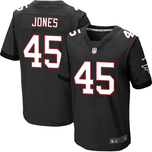 Nike Falcons #45 Deion Jones Black Alternate Men's Stitched NFL Elite Jersey