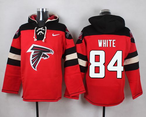 Nike Falcons #84 Roddy White Red Player Pullover NFL Hoodie