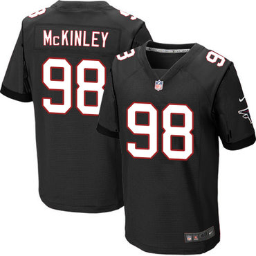 Nike Falcons #98 Takkarist McKinley Black Alternate Men's Stitched NFL Elite Jersey