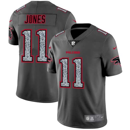 Nike Falcons 11 Julio Jones Gray Camo Vapor Untouchable Limited Jersey
