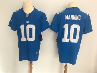 Nike Giants #10 Eli Manning Royal Blue Team Color Men's Stitched NFL Vapor Untouchable Elite Jersey