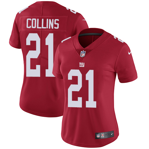 Nike Giants #21 Landon Collins Red Alternate Women's Stitched NFL Vapor Untouchable Limited Jersey