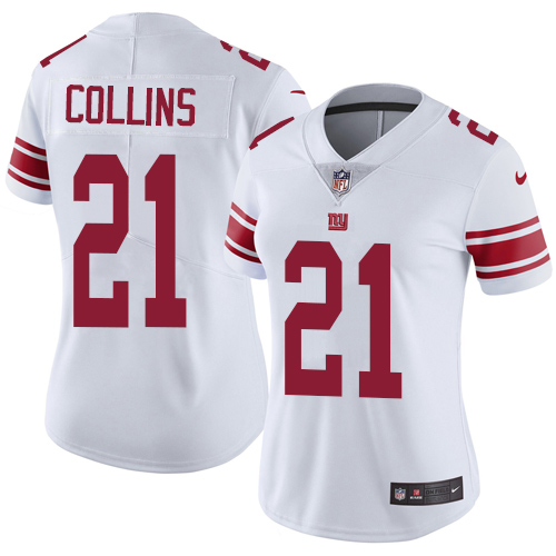 Nike Giants #21 Landon Collins White Women's Stitched NFL Vapor Untouchable Limited Jersey