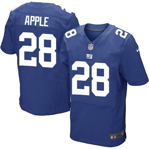 Nike Giants #28 Eli Apple Royal Blue Team Color Men's Stitched NFL Elite Jersey