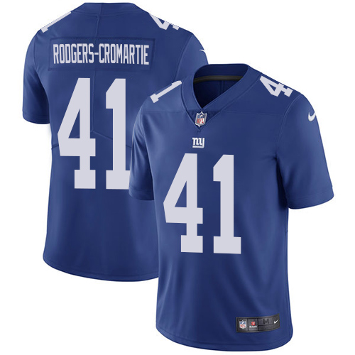 Nike Giants #41 Dominique Rodgers-Cromartie Royal Blue Team Color Men's Stitched NFL Vapor Untouchable Limited Jersey