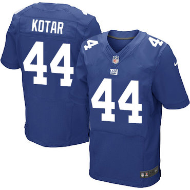 Nike Giants #44 Doug Kotar Royal Blue Team Color Men's Stitched NFL Elite Jersey