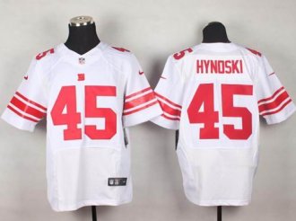 Nike Giants #45 Henry Hynoski White Men's Stitched NFL Elite Jersey