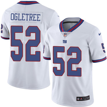 Nike Giants #52 Alec Ogletree White Men's Stitched NFL Limited Rush Jersey