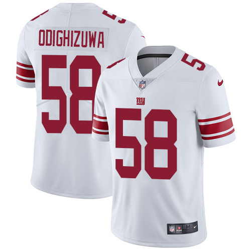 Nike Giants #58 Owa Odighizuwa White Men's Stitched NFL Vapor Untouchable Limited Jersey