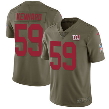 Nike Giants #59 Devon Kennard Olive Men's Stitched NFL Limited 2017 Salute to Service Jersey