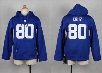 Nike Giants #80 Victor Cruz Royal Blue Youth Player NFL Hoodie