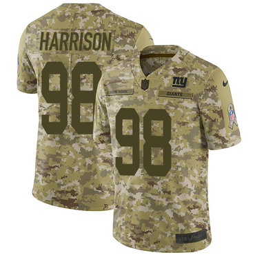 Nike Giants #98 Damon Harrison Camo Youth Stitched NFL Limited 2018 Salute to Service Jersey