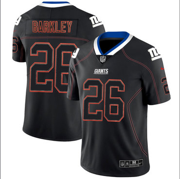 Nike Giants 26 Saquon Barkley Black Shadow Legend Limited Jersey