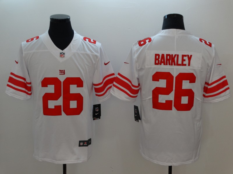 Nike Giants 26 Saquon Barkley White Vapor Untouchable Player Limited Jersey