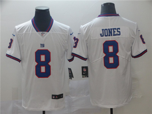 Nike Giants 8 Daniel Jones White 2019 NFL Draft First Round Pick Vapor Untouchable Limited Jersey