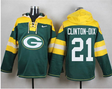 Nike Green Bay Packers #21 Ha Ha Clinton-Dix Green Player Pullover NFL Hoodie