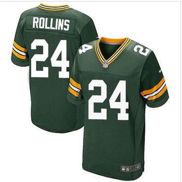 Nike Green Bay Packers #24 Quinten Rollins Green Team Color Men's Stitched NFL Elite Jersey