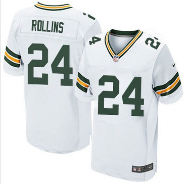 Nike Green Bay Packers #24 Quinten Rollins White Men's Stitched NFL Elite Jersey