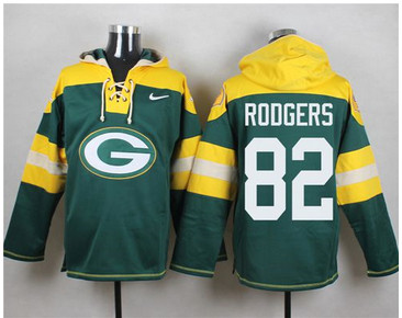 Nike Green Bay Packers #82 Richard Rodgers Green Player Pullover NFL Hoodie
