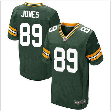 Nike Green Bay Packers #89 James Jones Green Team Color Men's Stitched NFL Elite Jersey