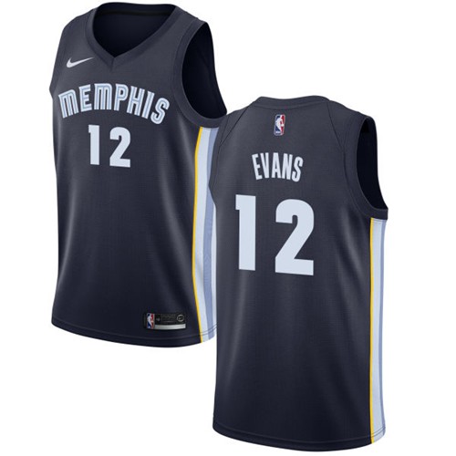 Nike Grizzlies #12 Tyreke Evans Navy Blue NBA Swingman Icon Edition Jersey