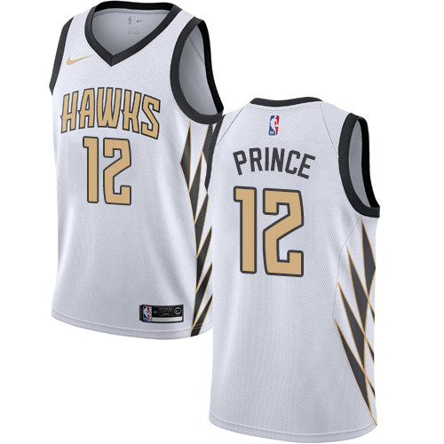 Nike Hawks #12 Taurean Prince White NBA Swingman City Edition 2018 19 Jersey