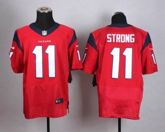 Nike Houston Texans #11 Jaelen Strong Red Men's Stitched NFL Elite Jersey