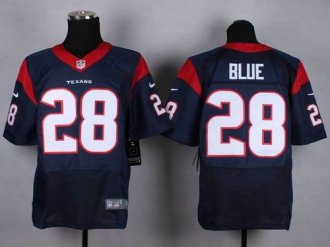 Nike Houston Texans #28 Alfred Blue Navy Blue Team Color NFL Elite Jersey