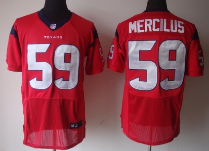 Nike Houston Texans #59 Whitney Mercilus Red Elite Style Stitched Jersey