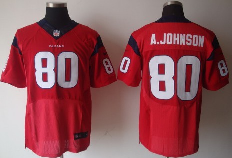 Nike Houston Texans #80 Andre Johnson Red Elite Stitched Jersey
