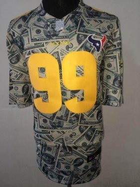 Nike Houston Texans #99 J.J. Watt Dollar Fashion NFL Elite Jersey