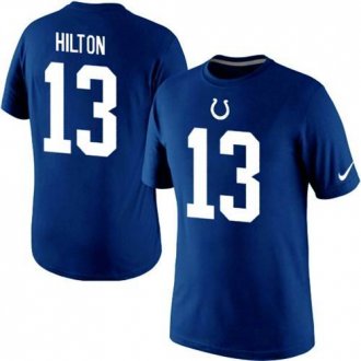 Nike Indianapolis Colts #13 TY Hilton Pride Name & Number NFL T-Shirt Blue