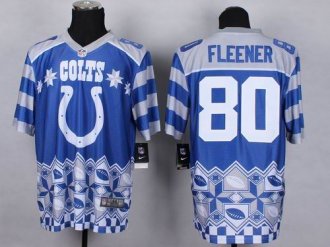 Nike Indianapolis Colts #80 Coby Fleener Royal Blue NFL Elite Noble Fashion Jersey