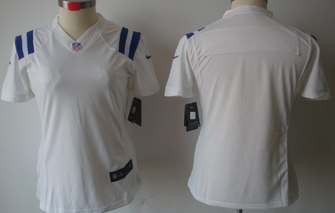 Nike Indianapolis Colts Blank White Limited Womens Jersey Stitched