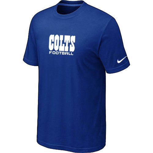 NEW NFL Indianapolis Colts Sideline Legend Authentic Font Dri-fit T-Shirt Blue
