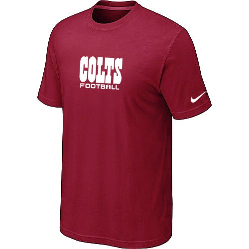 NEW NFL Indianapolis Colts Sideline Legend Authentic Font Dri-fit T-Shirt Red
