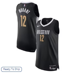 Nike Ja Morant Memphis Grizzlies Authentic Jersey - City Edition - Black