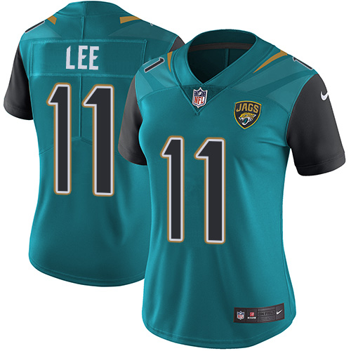 Nike Jaguars #11 Marqise Lee Teal Green Team Color Women's Stitched NFL Vapor Untouchable Limited Jersey