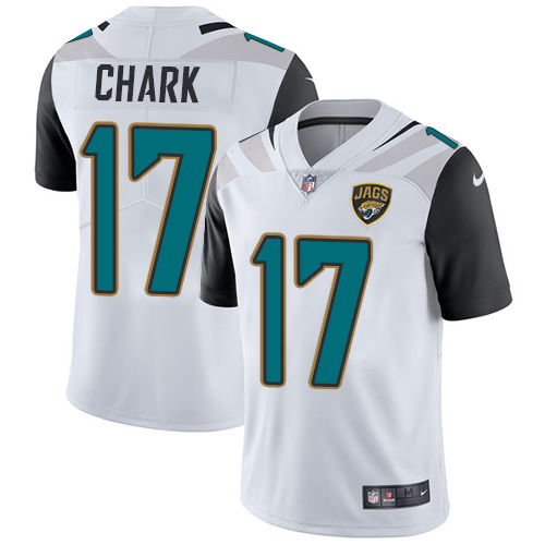 Nike Jaguars #17 DJ Chark White Men's Stitched NFL Vapor Untouchable Limited Jersey