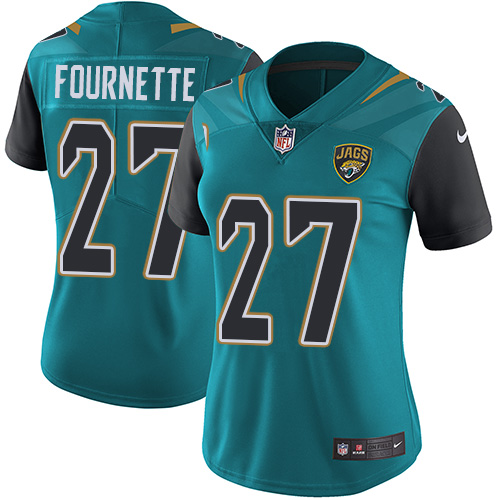 Nike Jaguars #27 Leonard Fournette Teal Green Team Color Women's Stitched NFL Vapor Untouchable Limited Jersey