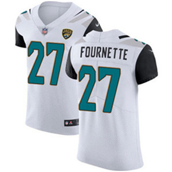 Nike Jaguars #27 Leonard Fournette White Men's Stitched NFL Vapor Untouchable Elite Jersey