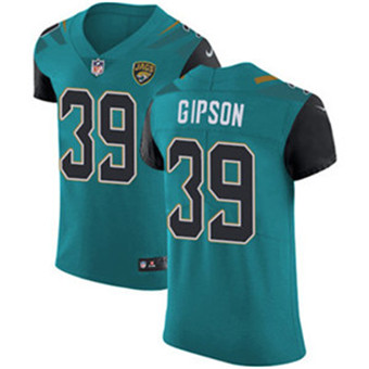 Nike Jaguars #39 Tashaun Gipson Teal Green Team Color Men's Stitched NFL Vapor Untouchable Elite Jersey