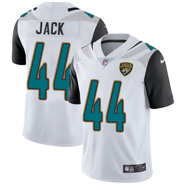 Nike Jaguars #44 Myles Jack White Men's Stitched NFL Vapor Untouchable Limited Jersey