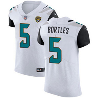 Nike Jaguars #5 Blake Bortles White Men's Stitched NFL Vapor Untouchable Elite Jersey