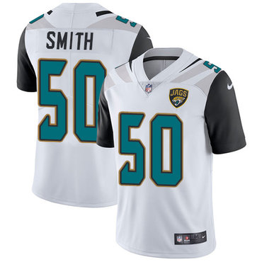 Nike Jaguars #50 Telvin Smith White Men's Stitched NFL Vapor Untouchable Limited Jersey